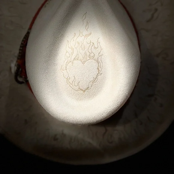 Hand designed western festival concert cowgirl hat